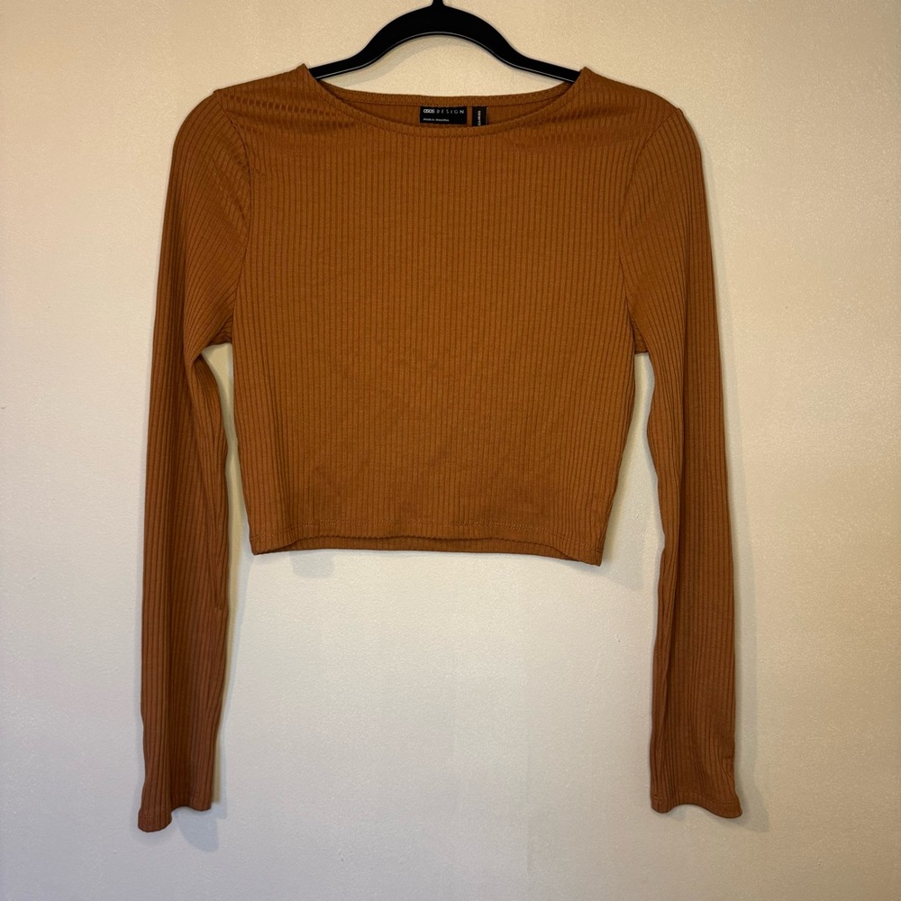 Asos | Ribbed Cropped long sleeve Tee